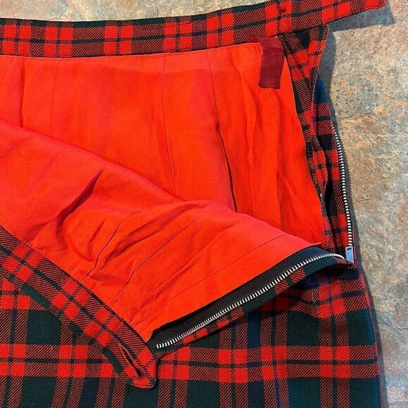 Vintage Clayton Tailors Plaid Wool Blazer Skirt Set - Picture 12 of 16